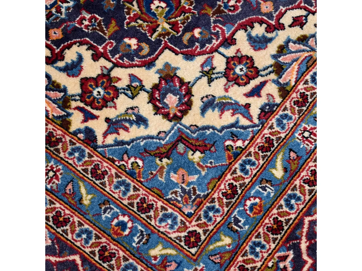 Authentique tapis d'Orient 251x357 fait à la main en laine rouge ARDAKAN 7