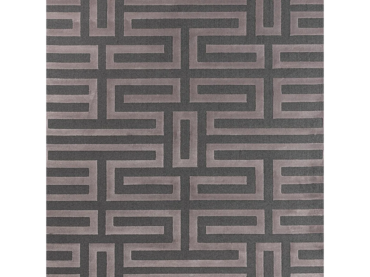 tappeto per camera 160x230 intrecciato disegno geometrico rettangolo rosa e grigio CONRAD