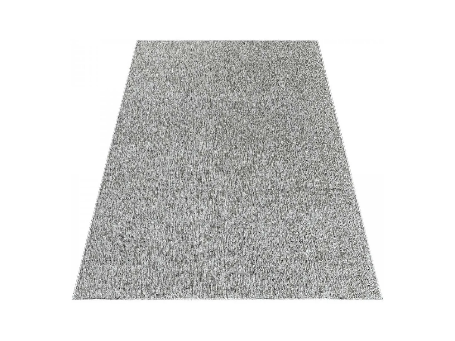 tapis salle à manger 200x290 tissé gris rectangle motif uni SAKRDA
