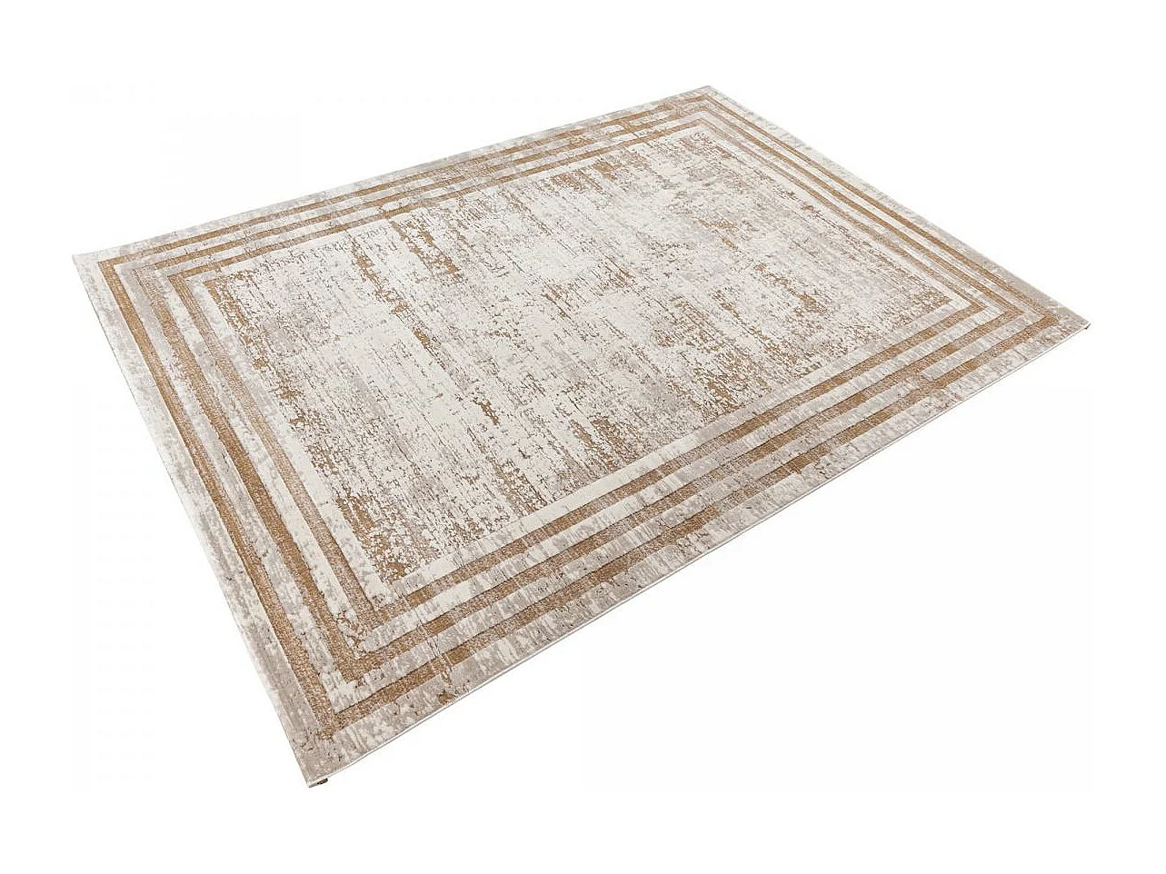tapis salon 160x230 tissé beige rectangle motif simple PARISA