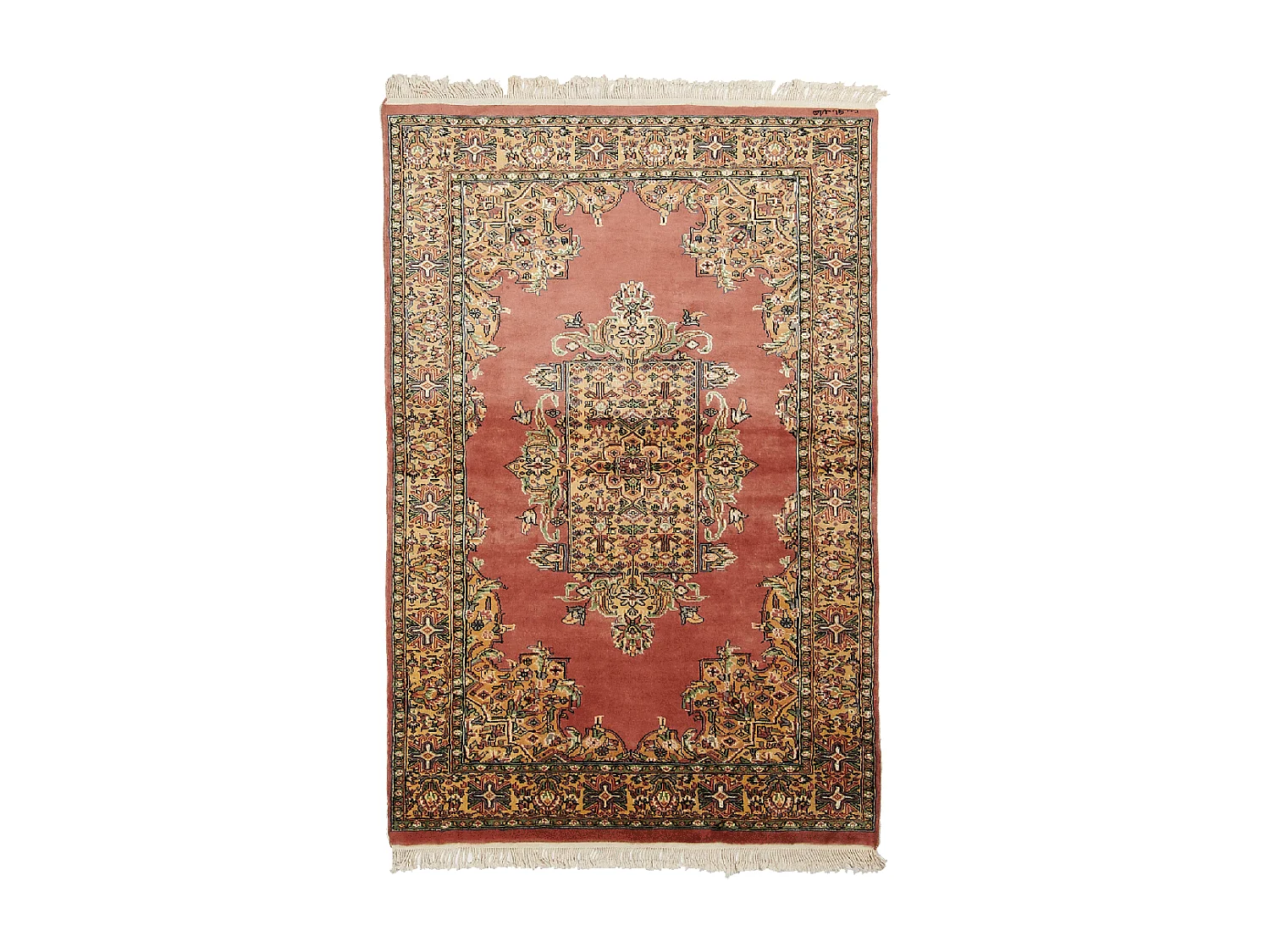 Autentico tappeto orientale 123x184 realizzato a mano in lana multicolore ISAFAHANI
