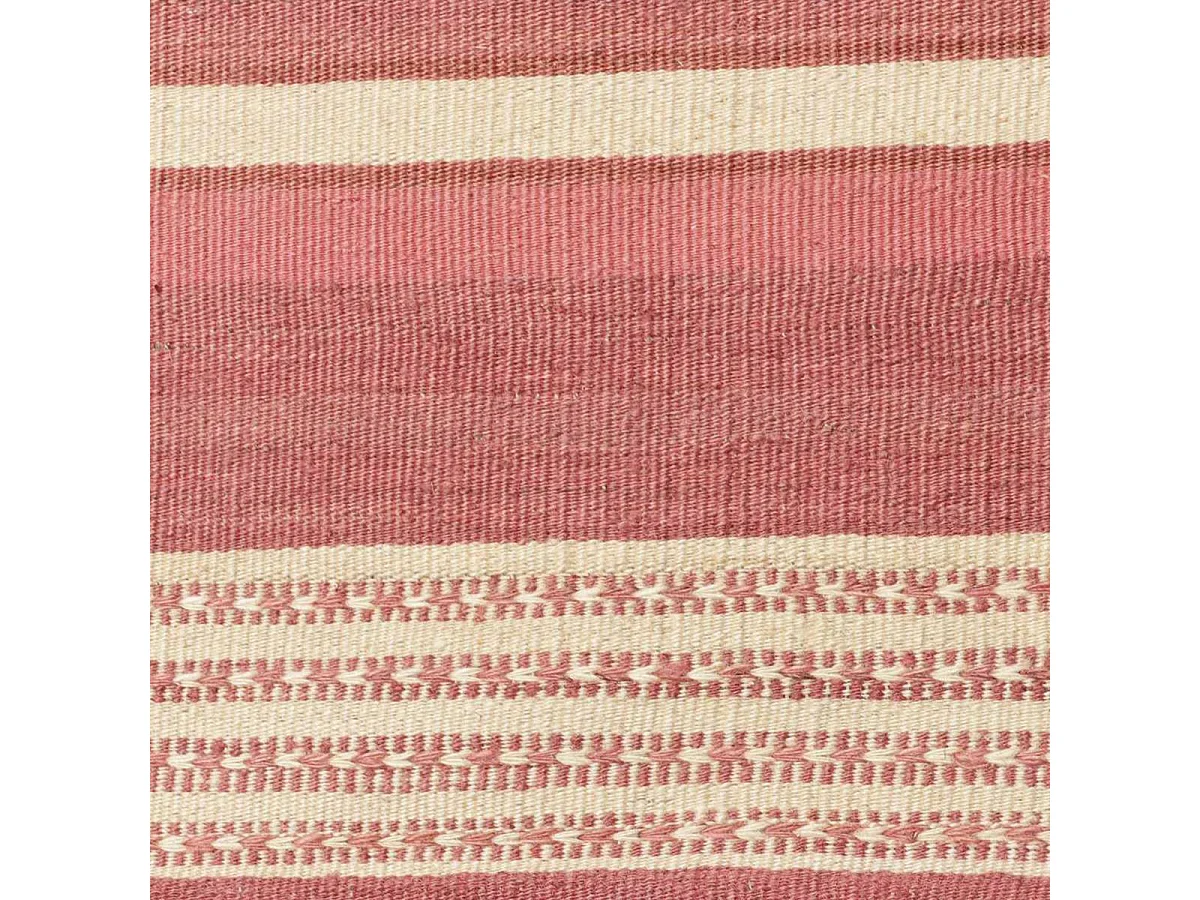 Authentique tapis d'Orient 173x218 kilim fait main en laine rouge et blanc AC