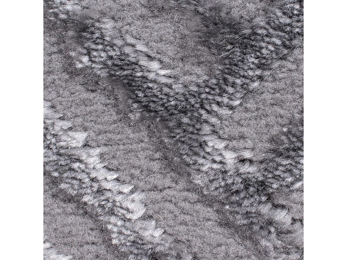 tapis salon 120x160 tissé gris rectangle motif géométrique CEROTEO