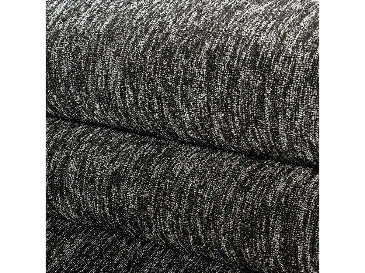 tapis salle à manger 200x290 tissé gris rectangle motif uni SAKRDA