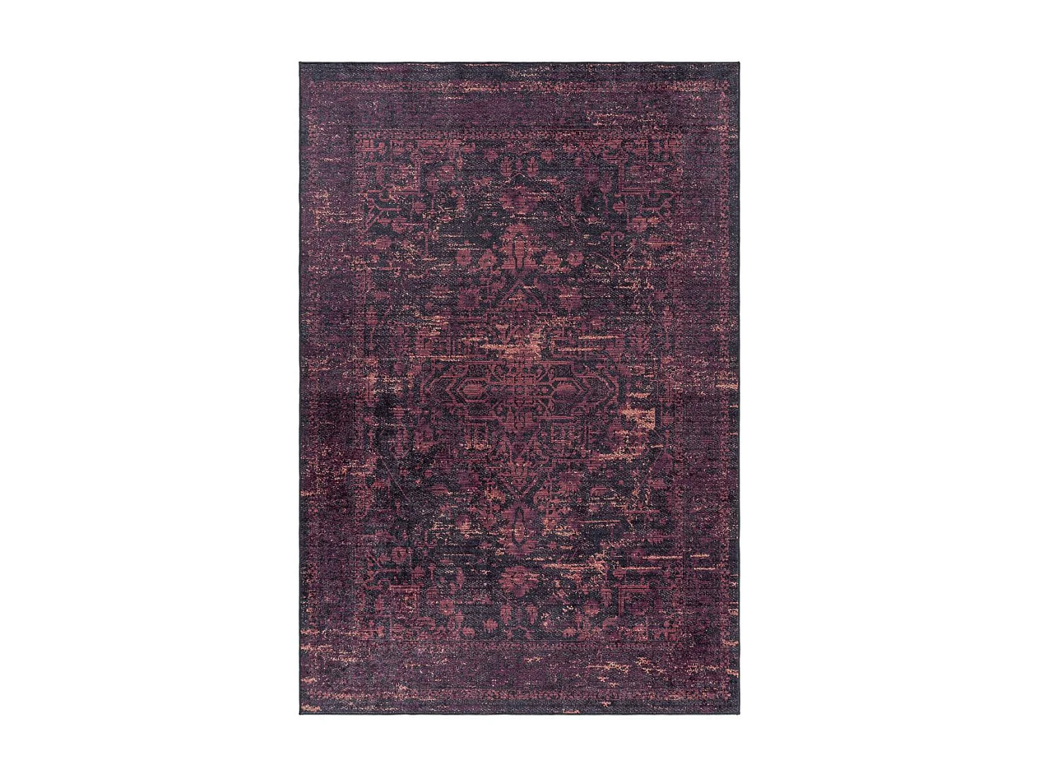 Tapis orient 80x150 rectangle rouge tissé motifs orientaux EKUK