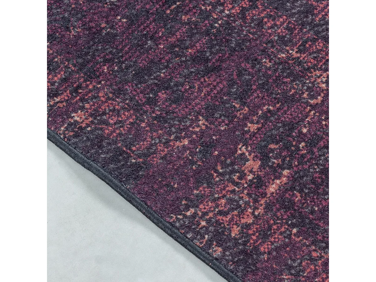 Tapis orient 80x150 rectangle rouge tissé motifs orientaux EKUK