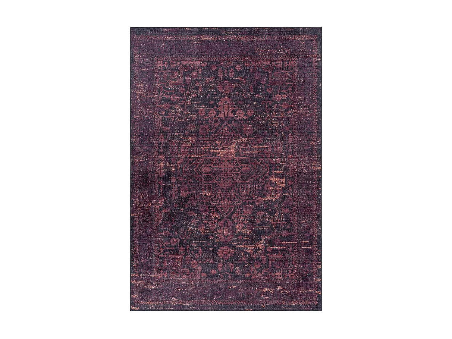Tapis orient 80x150 rectangle rouge tissé motifs orientaux EKUK