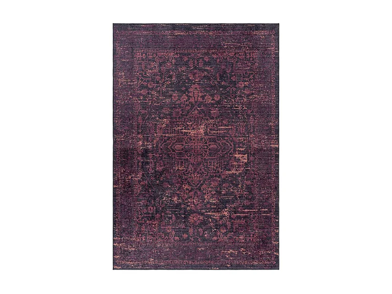 Tappeto Orient 80x150 rettangolo rosso intrecciato con motivi orientali EKUK