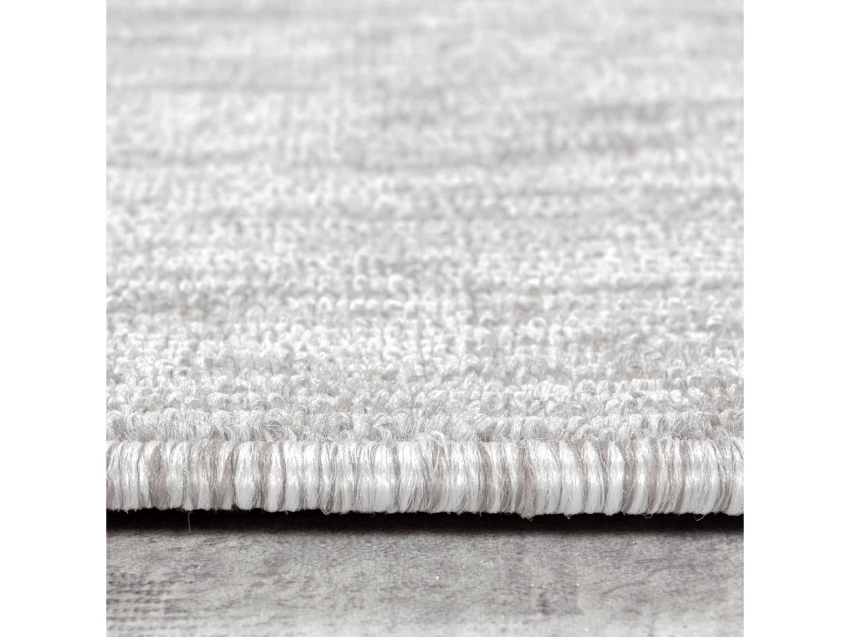 tapis chambre 80x250 tissé crème rectangle motif uni SAKRDA