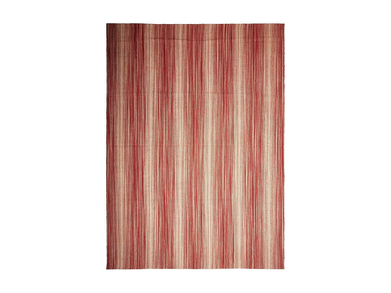 Authentique tapis d'Orient 254x353 kilim fait main en laine rouge et blanc B 2