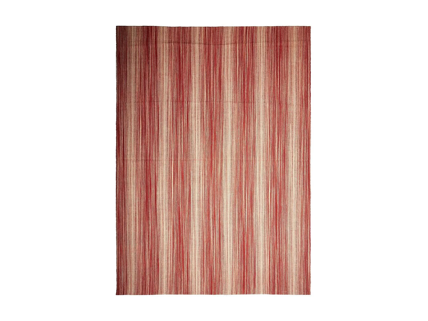 Authentique tapis d'Orient 254x353 kilim fait main en laine rouge et blanc B 2