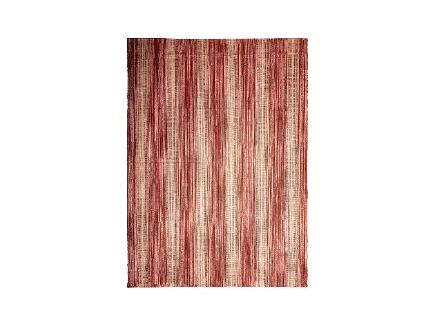 Authentique tapis d'Orient 254x353 kilim fait main en laine rouge et blanc B 2