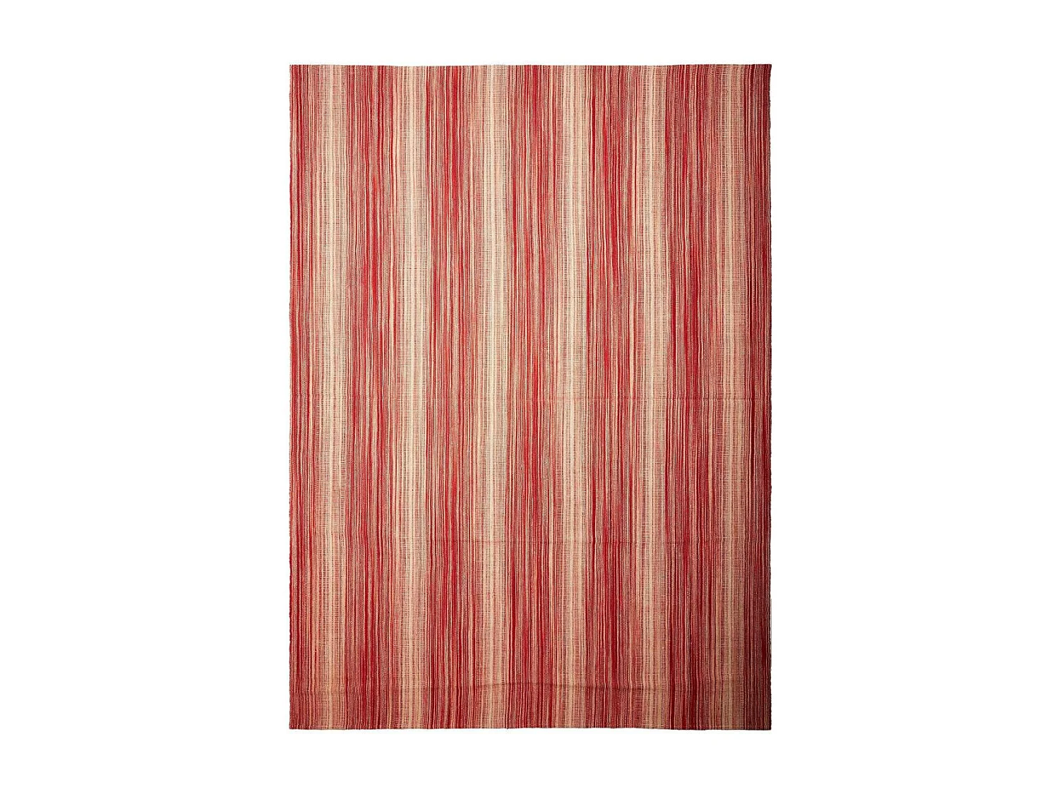 Authentique tapis d'Orient 254x353 kilim fait main en laine rouge et blanc B 2