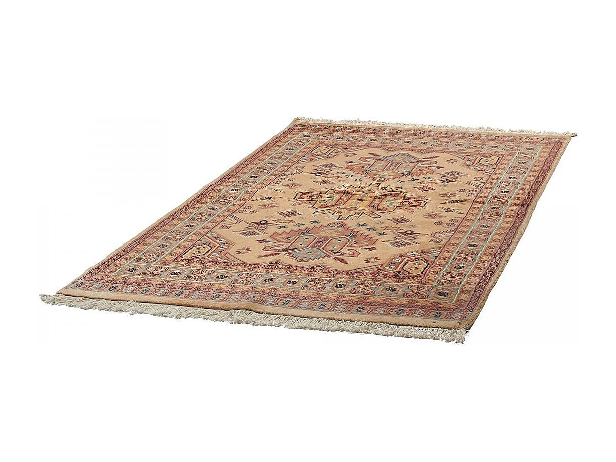 Authentique tapis d'Orient 123x190 fait main en laine multicolore SHADAPOUR