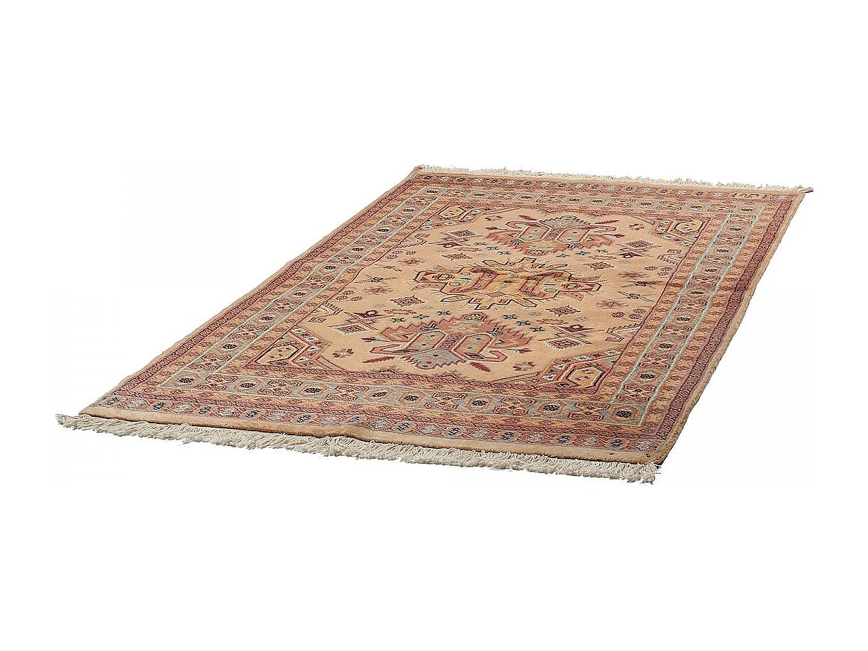 Authentique tapis d'Orient 123x190 fait main en laine multicolore SHADAPOUR