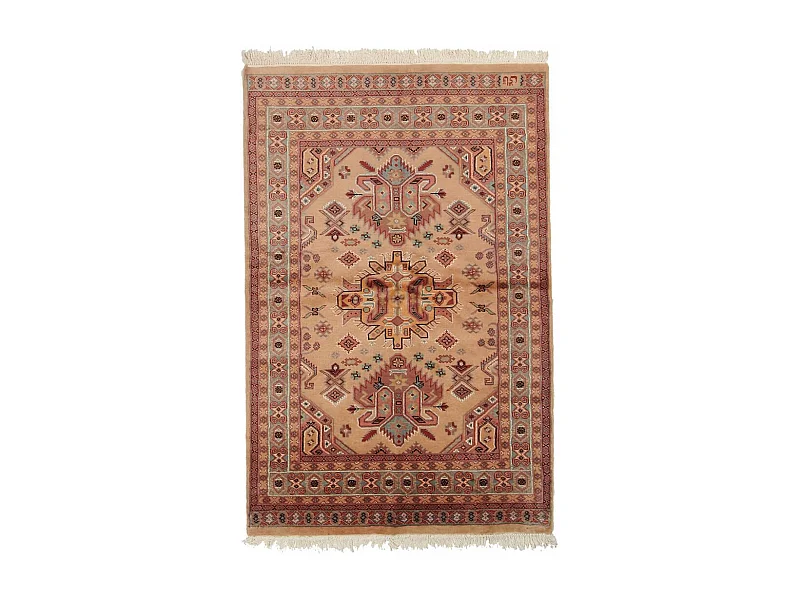 Authentique tapis d'Orient 123x190 fait main en laine multicolore SHADAPOUR