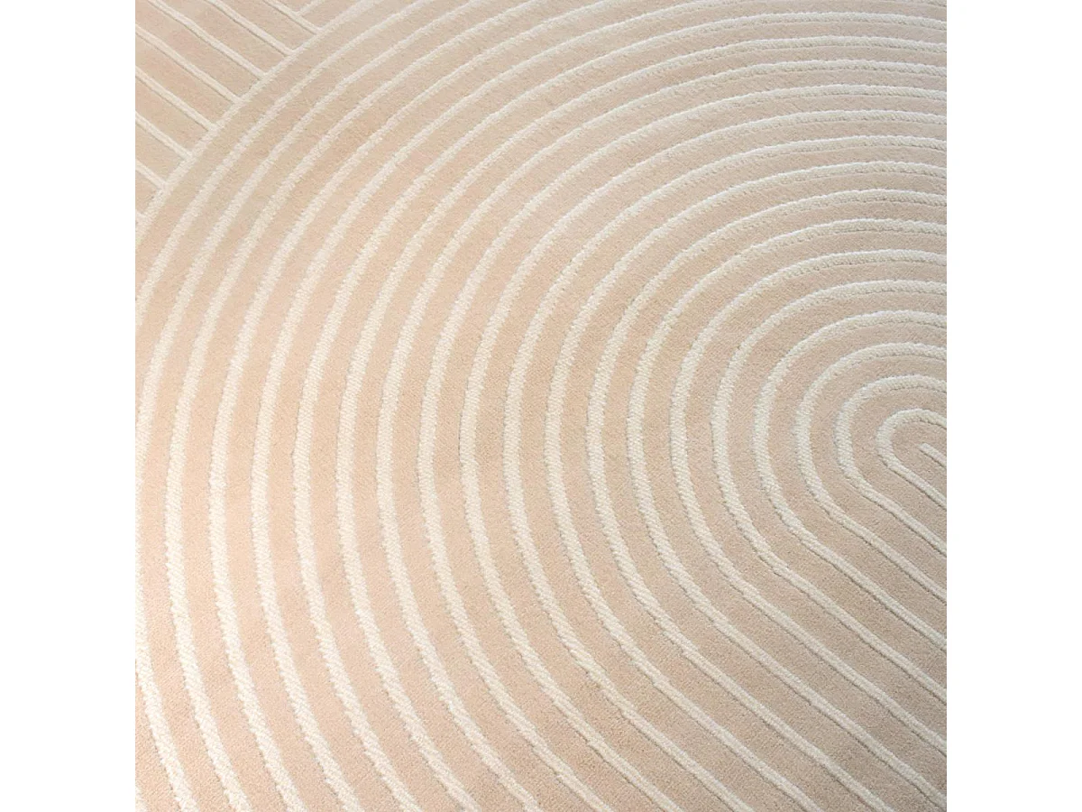 tappeto da soggiorno 160x225 intrecciato motivo geometrico rettangolo beige LYN49 ARCROL