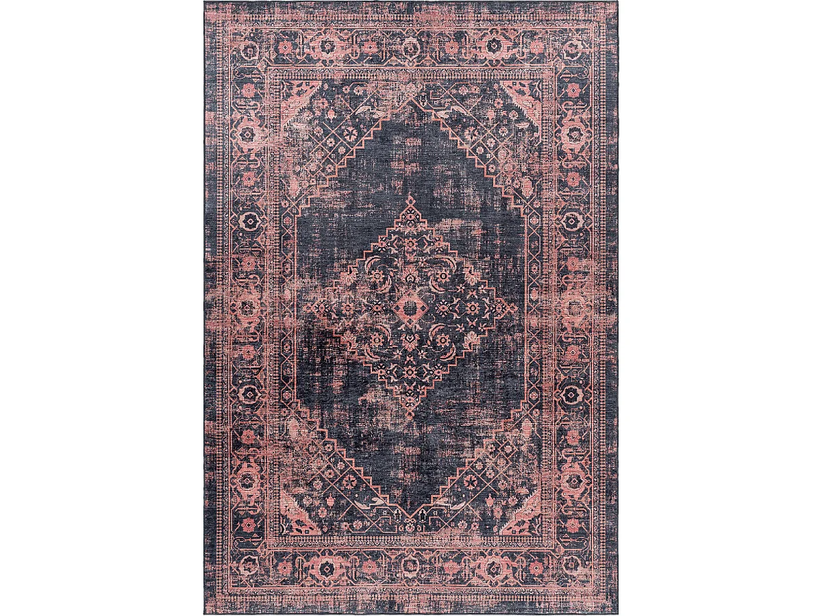 Tapis orient 140x200 rectangle rouge tissé motifs orientaux AKIAK