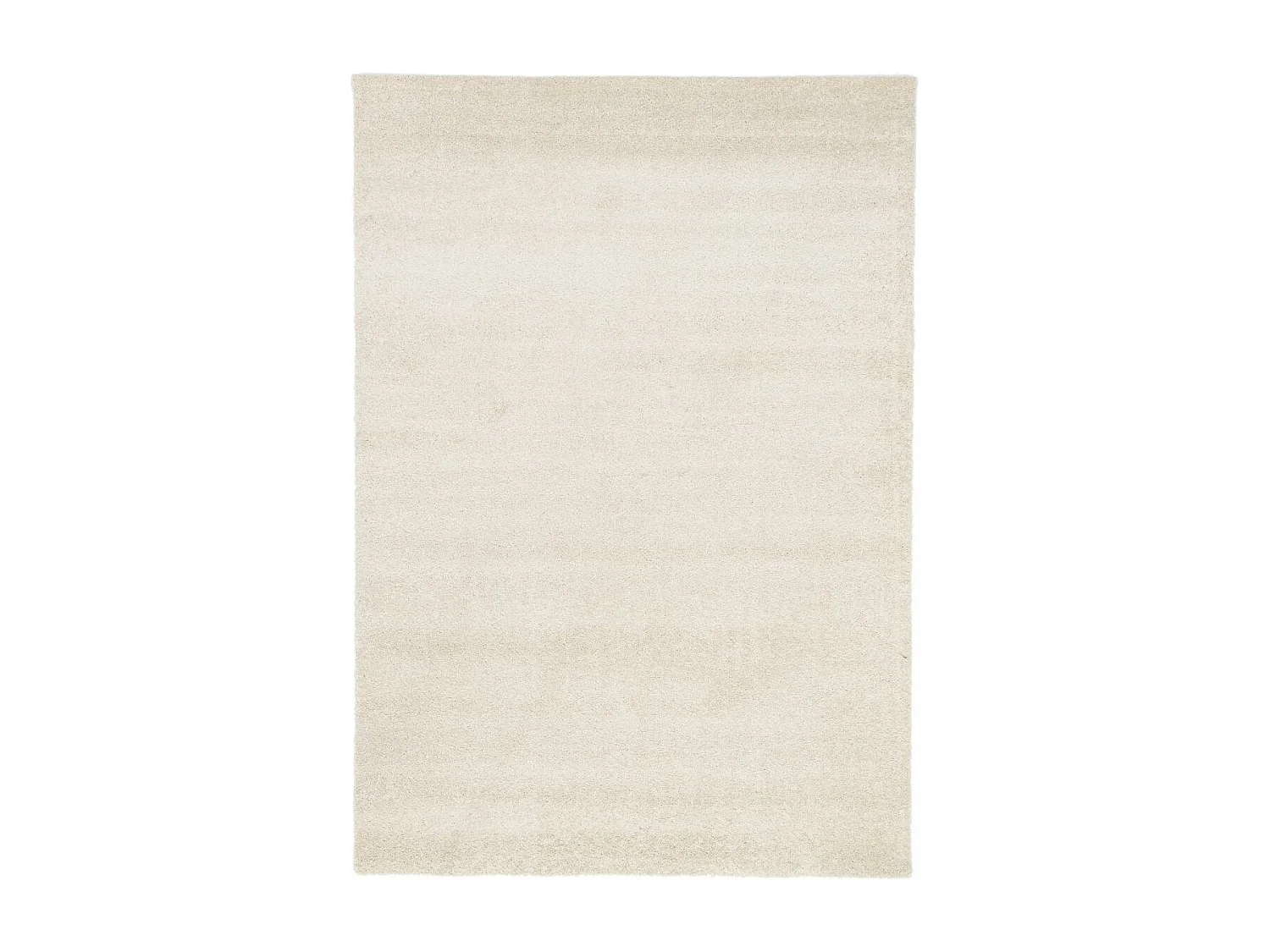 tapis couloir 133x195 tissé crème rectangle motif uni ALEGRIA