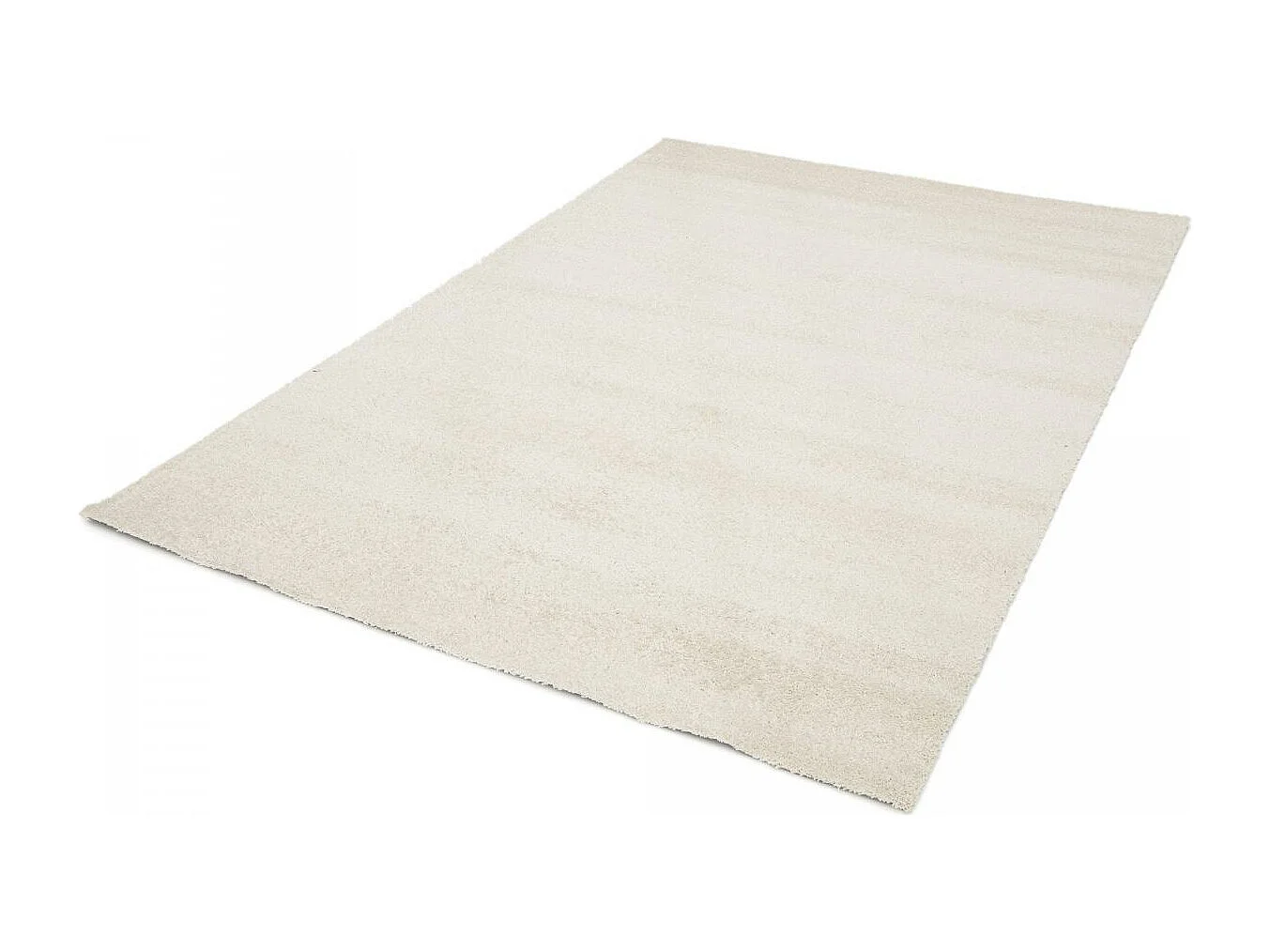 tapis couloir 133x195 tissé crème rectangle motif uni ALEGRIA