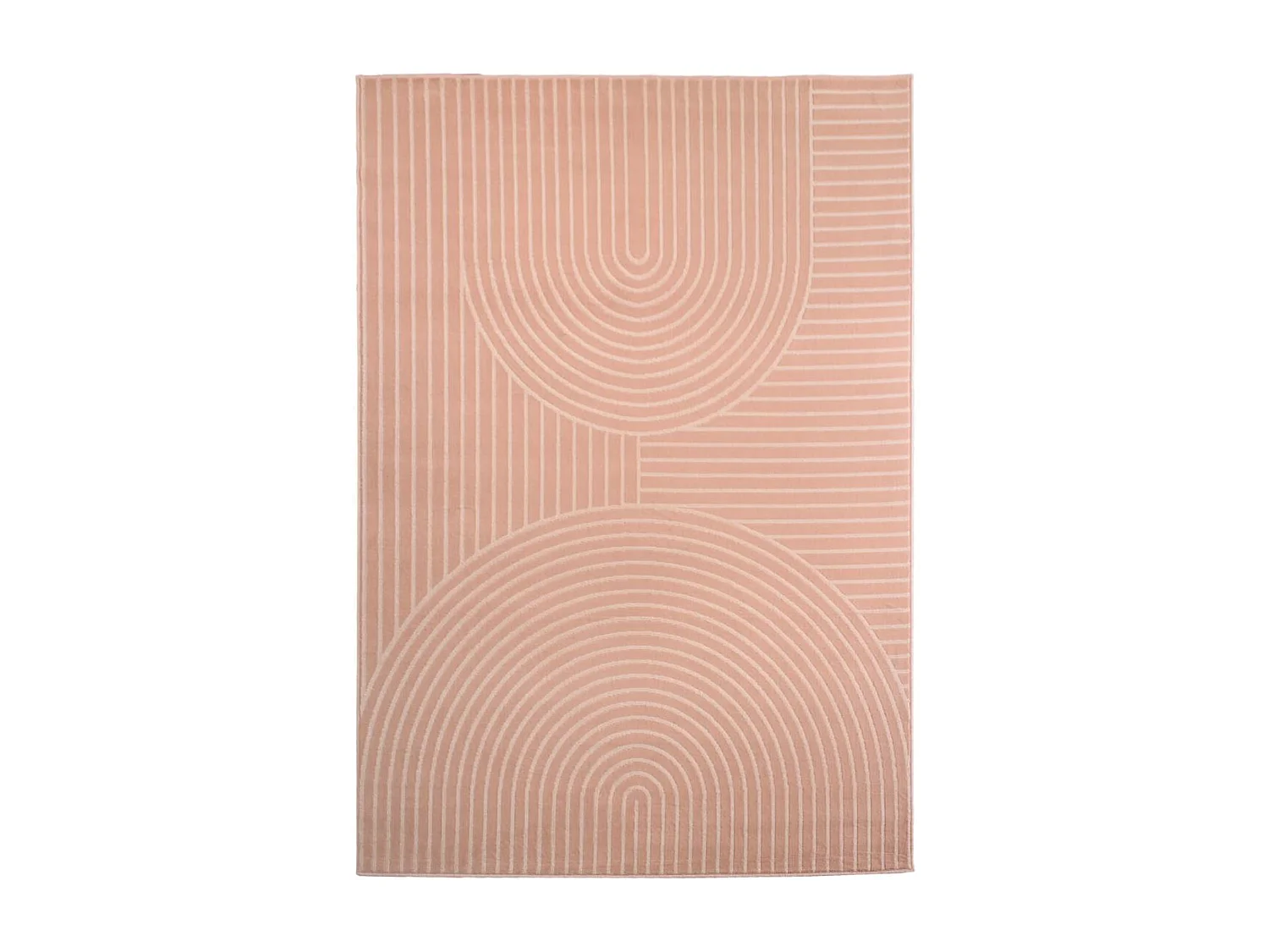 tapis chambre 80x150 tissé rose rectangle motif géométrique AF2 ARCRIL