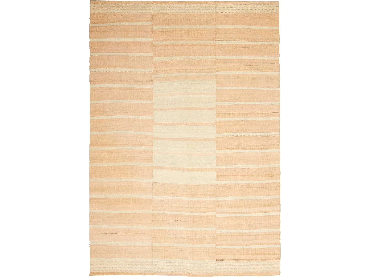 Authentique tapis d'Orient 159x229 kilim fait main en laine orange AB