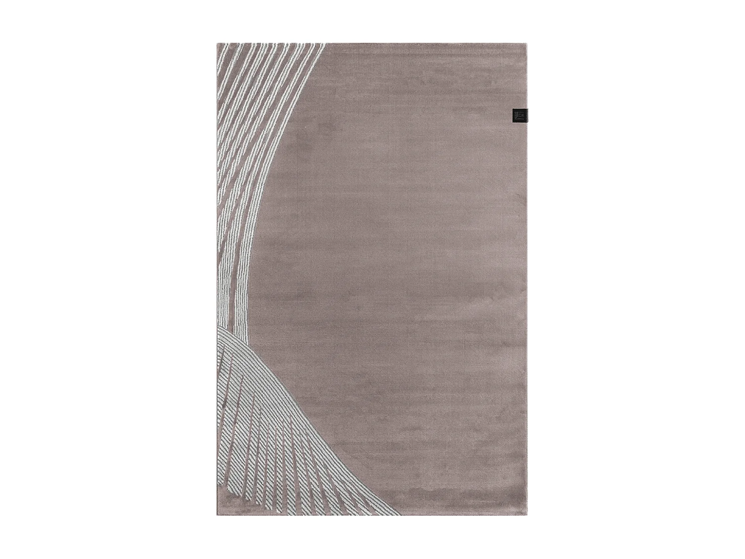 tappeto da soggiorno 190x290 tessuto rettangolo rosa e grigio motivo geometrico OBEROI