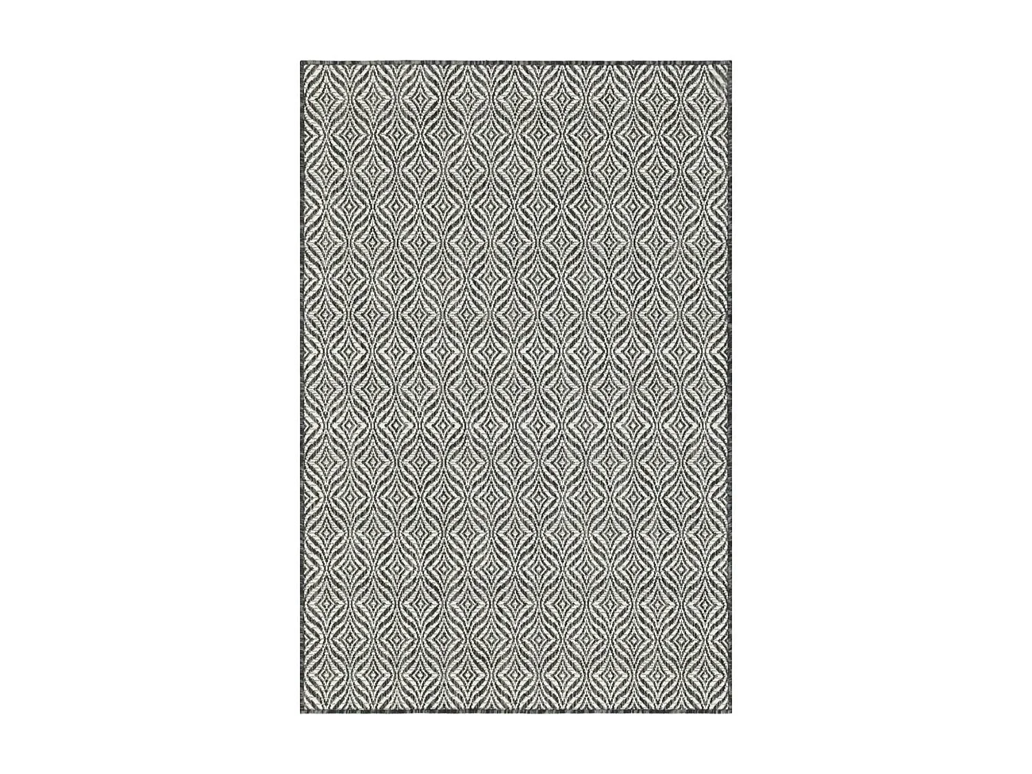 Tapis rond Ø200cm tissé motif faux uni pour salle à manger HAVEN 3