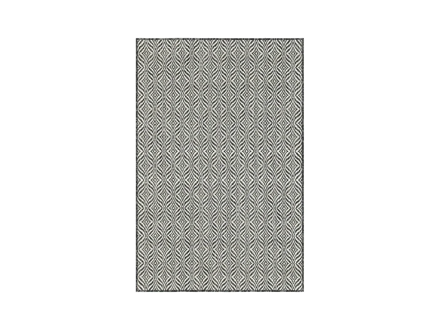 Tapis rond Ø200cm tissé motif faux uni pour salle à manger HAVEN 3