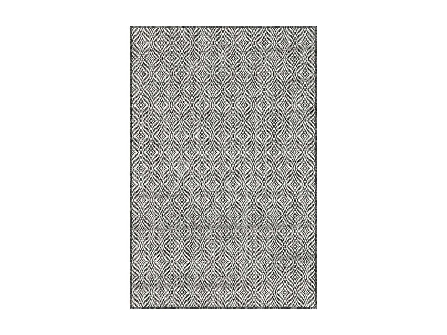 Tapis rond Ø200cm tissé motif faux uni pour salle à manger HAVEN 3