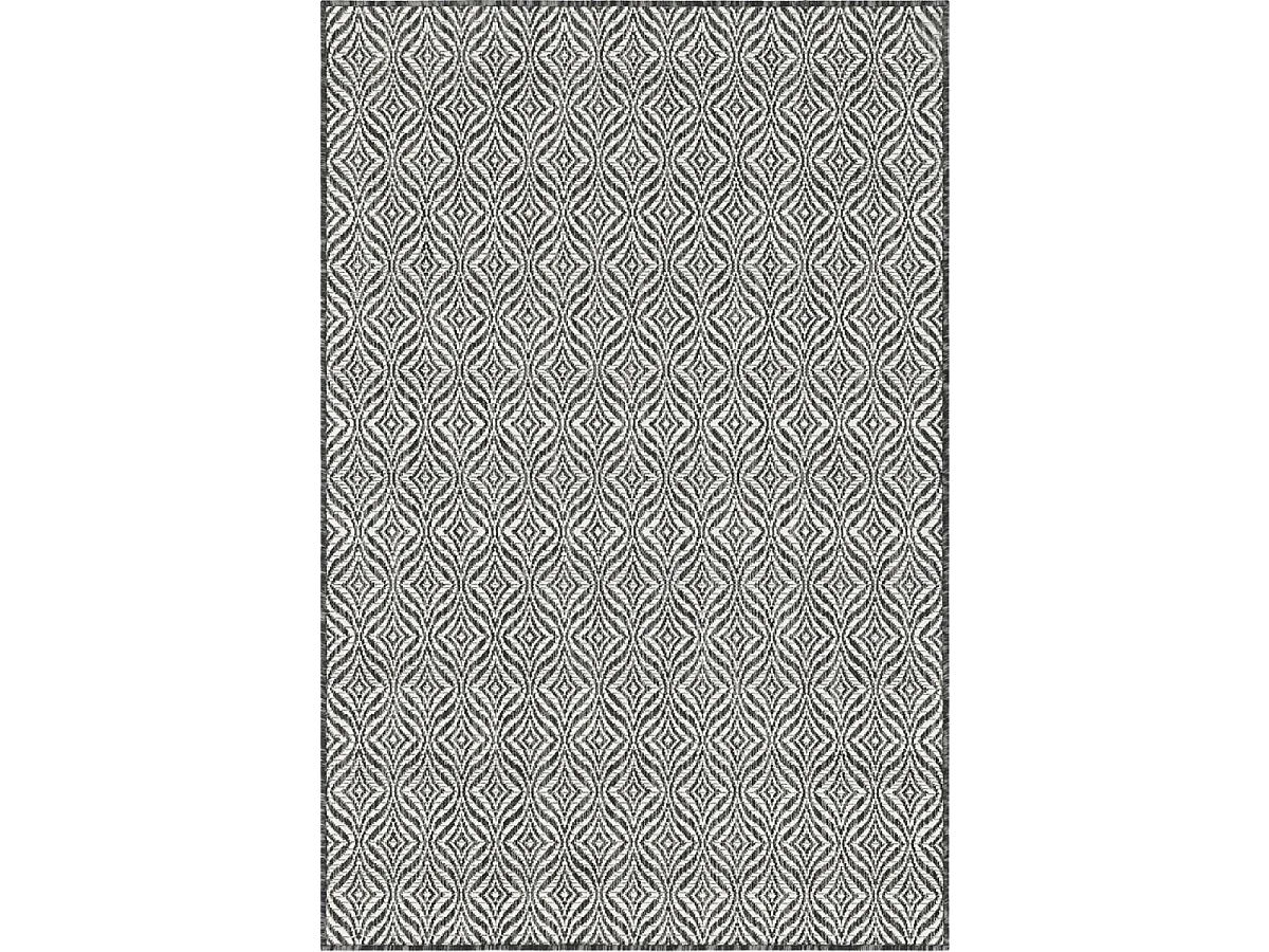 Tapis rond Ø200cm tissé motif faux uni pour salle à manger HAVEN 3
