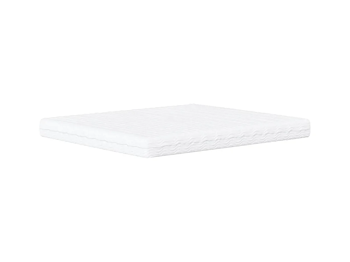 Cama com colchão 180x200 cm couro artificial preto
