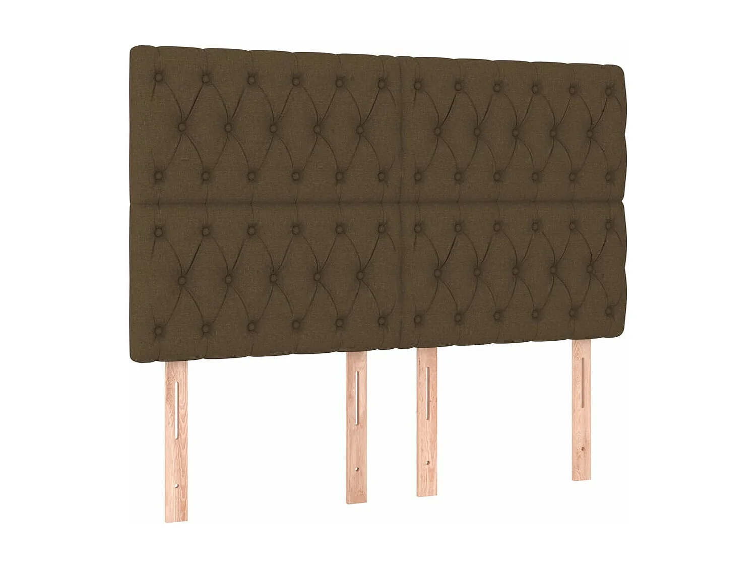 Cama com molas/colchão 140x200 cm tecido castanho-escuro