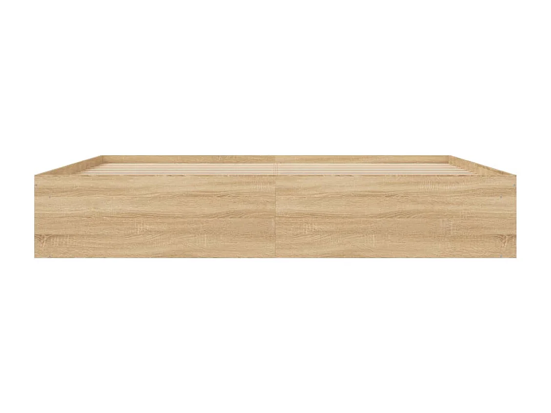 Cadre de lit chêne sonoma 200x200 cm