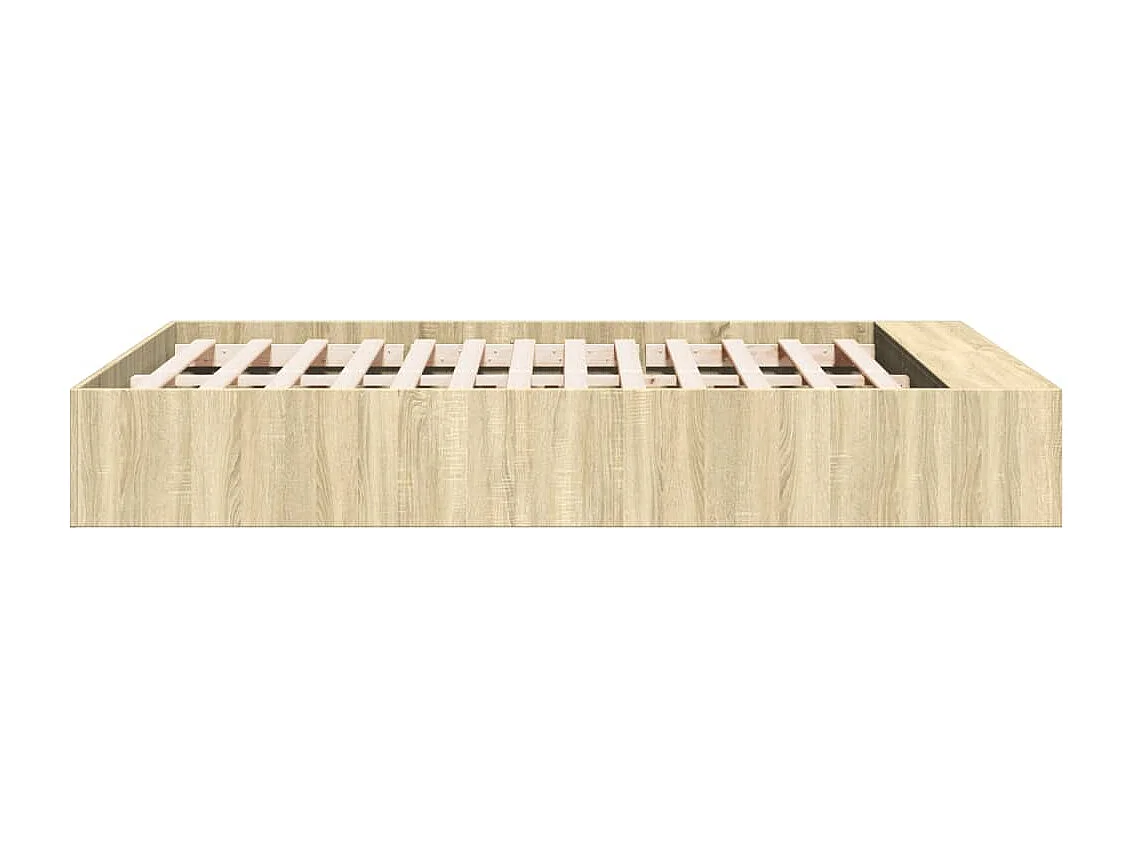 Cadre de lit chêne sonoma 120x190 cm bois d'ingénierie