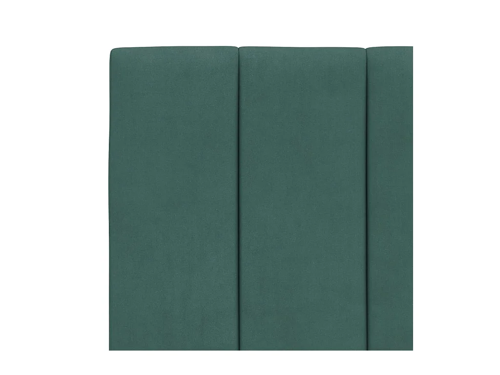 Lit avec matelas vert foncé 80x200 cm velours