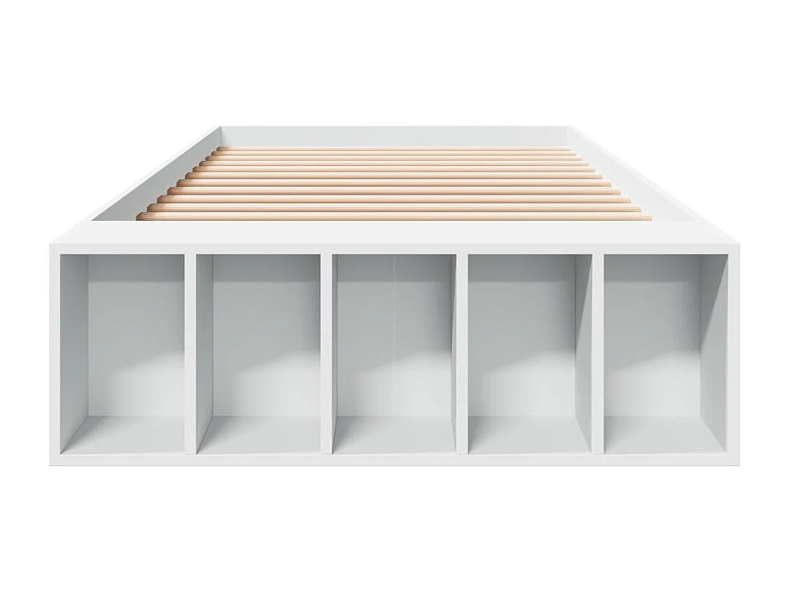 Estructura de cama madera de ingeniería blanca 90x200 cm