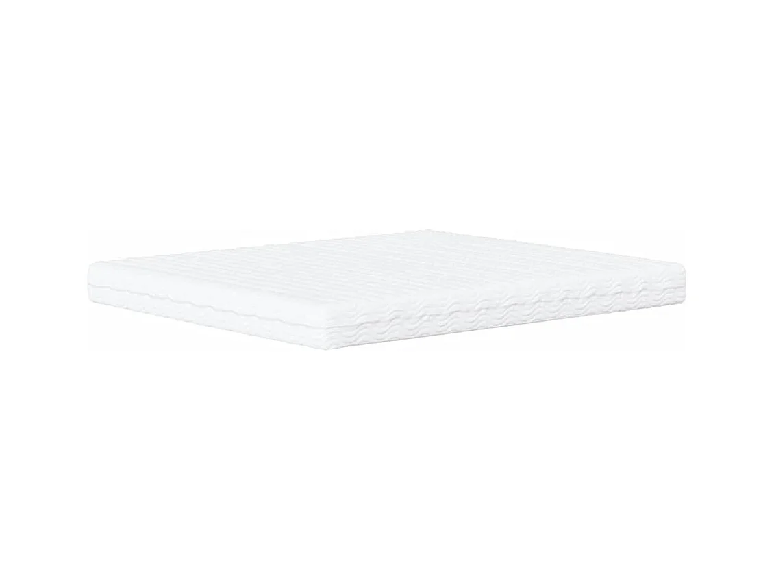 Lit avec matelas noir et blanc 160x200 cm similicuir