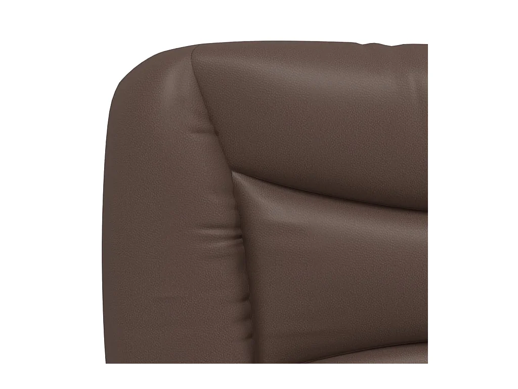Lit avec matelas marron 140x200 cm similicuir