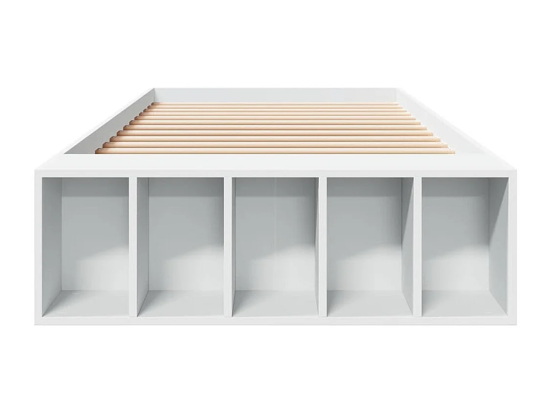 Estrutura de cama 90x190 cm derivados de madeira branco