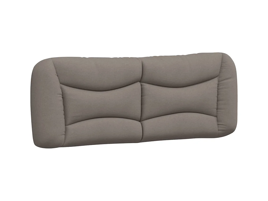 Lit avec matelas taupe 120x200 cm tissu