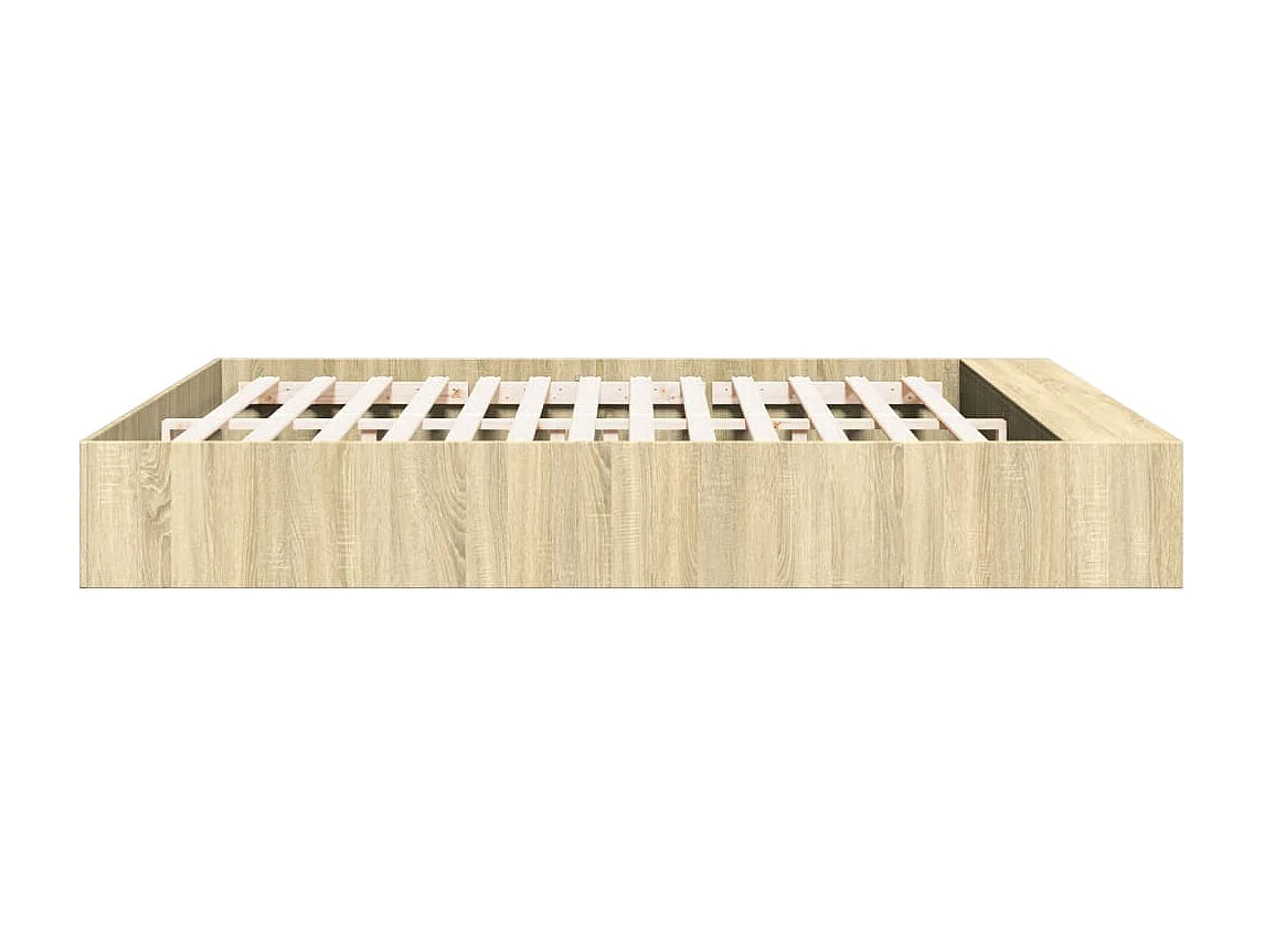 Estructura de cama madera de ingeniería roble Sonoma 200x200 cm