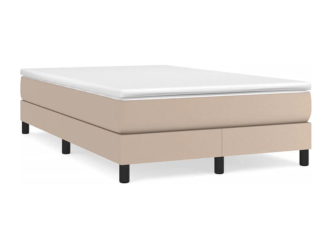 Lit à sommier tapissier avec matelas Cappuccino 120x200 cm