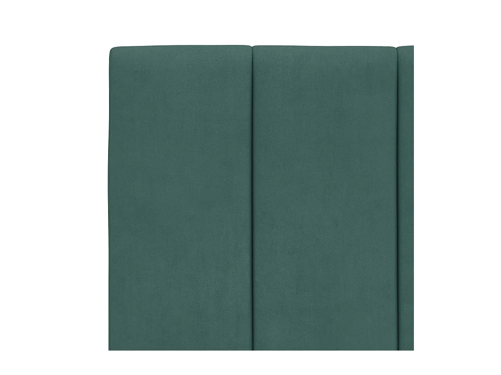 Lit avec matelas vert foncé 100x200 cm velours