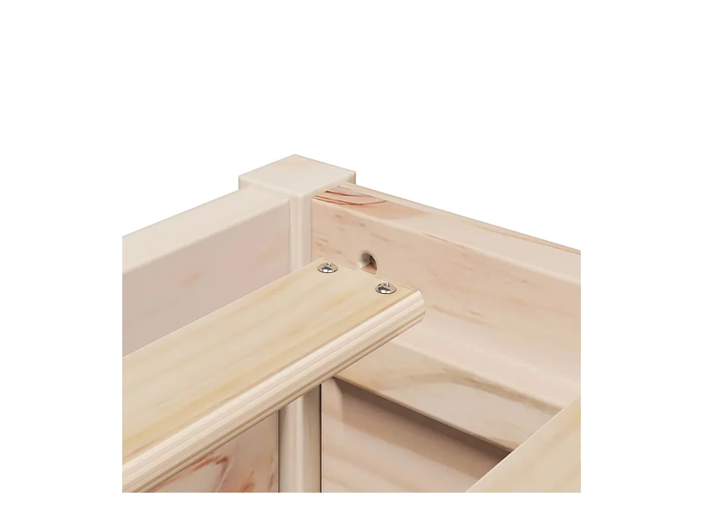 Cadre de lit 120x200 cm bois de pin massif