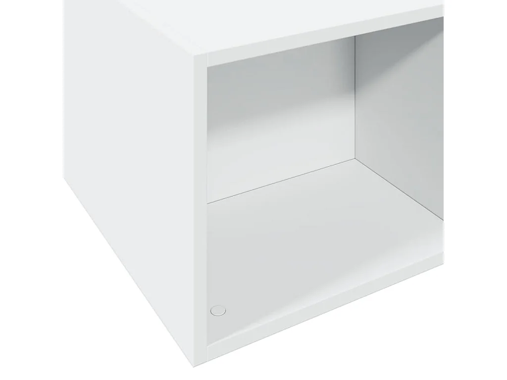 Estructura de cama madera de ingeniería blanca 150x200 cm