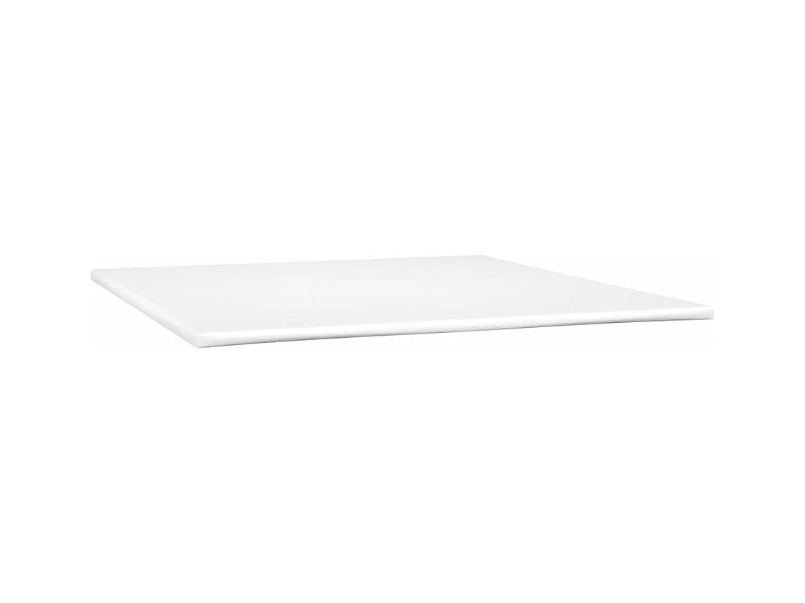 Cama box spring con colchón tela azul 180x200 cm
