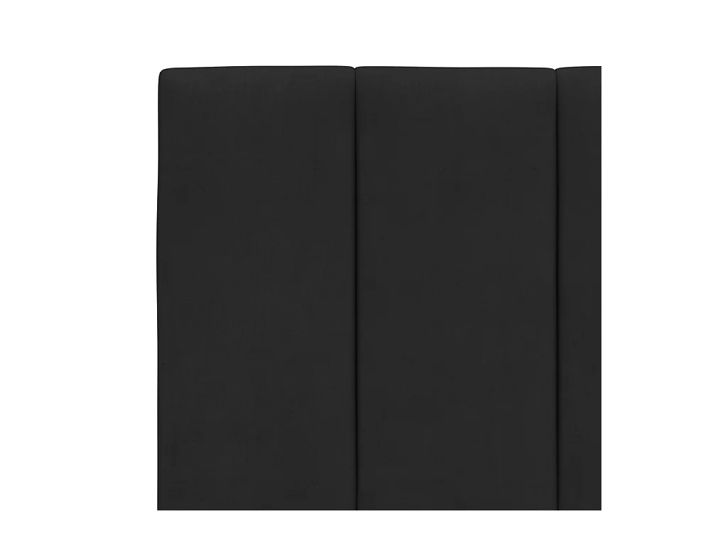 Bed met matras "Hanko" fluweel zwart 200x200 cm