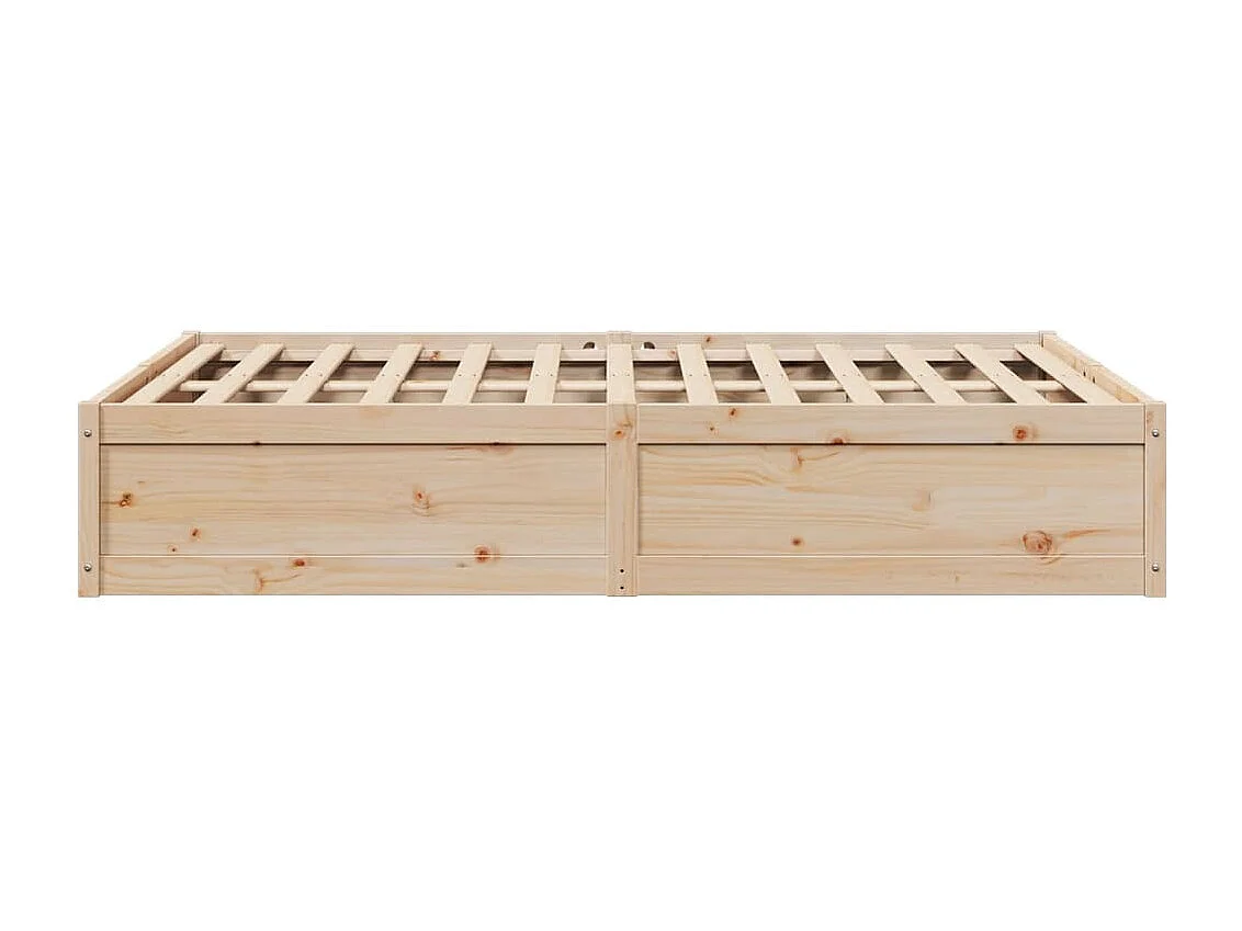 Cadre de lit 140x190 cm bois de pin massif