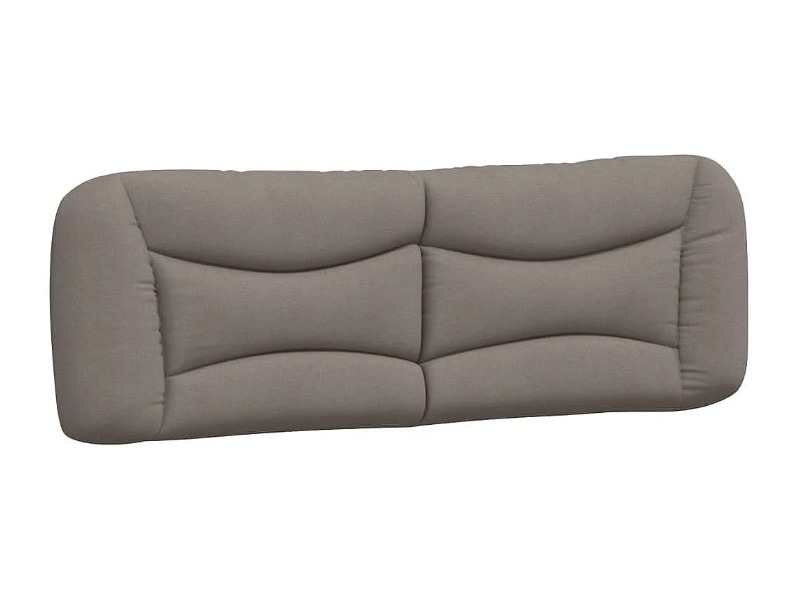 Lit avec matelas taupe 160x200 cm tissu